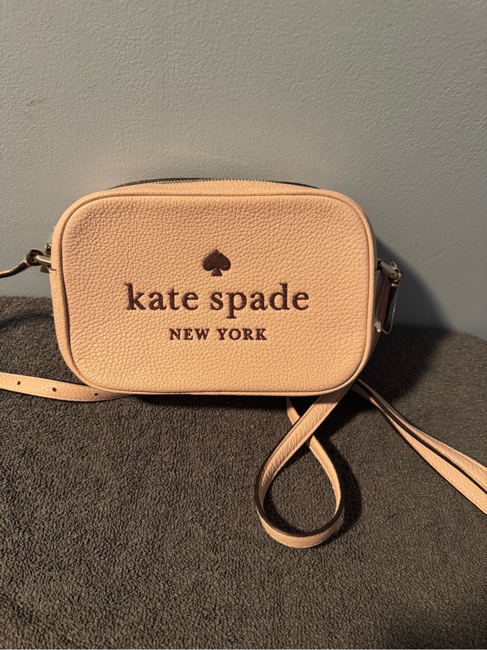 kate spade Blush Pink Pebbled Leather Crossbody